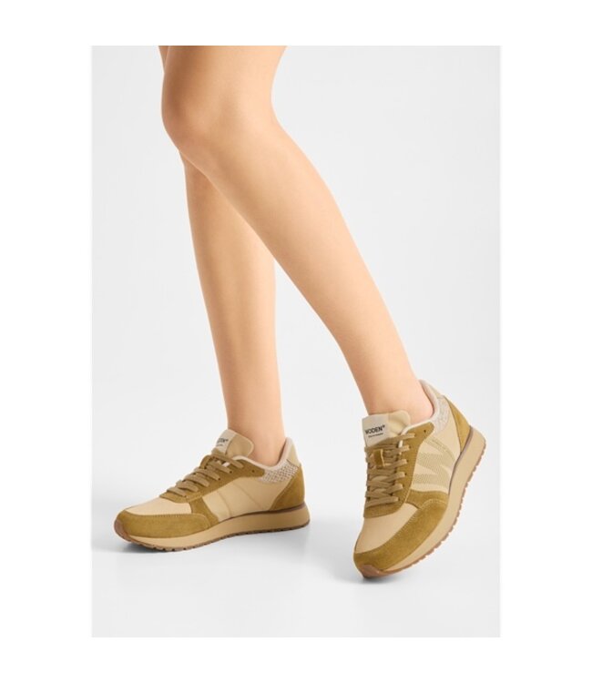 Woden Ronja Khaki multi dames sneakers