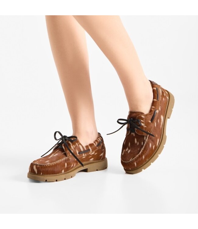 Woden dames bootschoen met bambi print