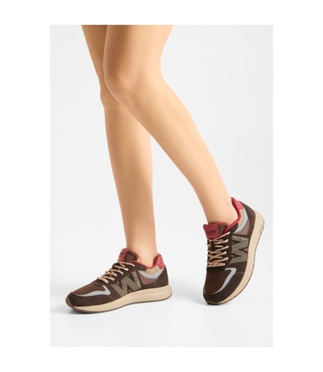 Woden Rigmor Open Mesh Cacao dames sneakers