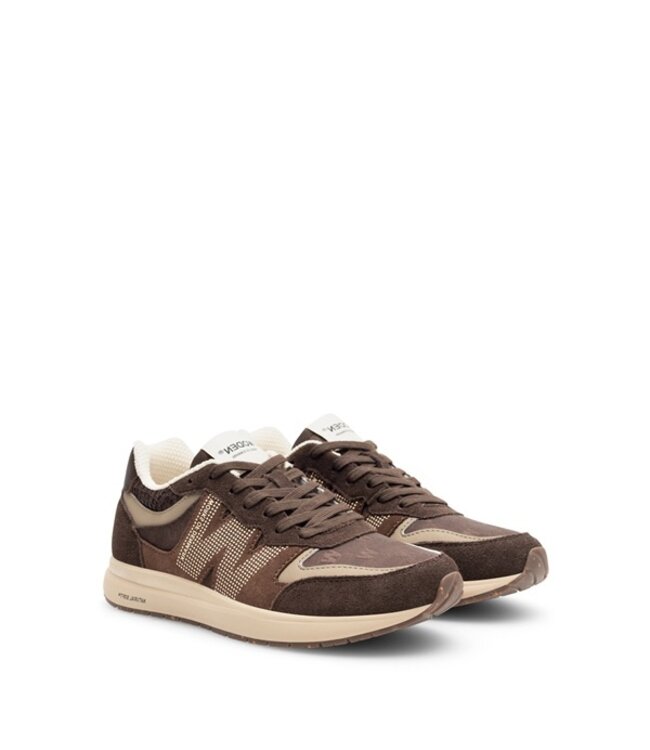 Woden Rigmor Heritage Choco dames sneakers