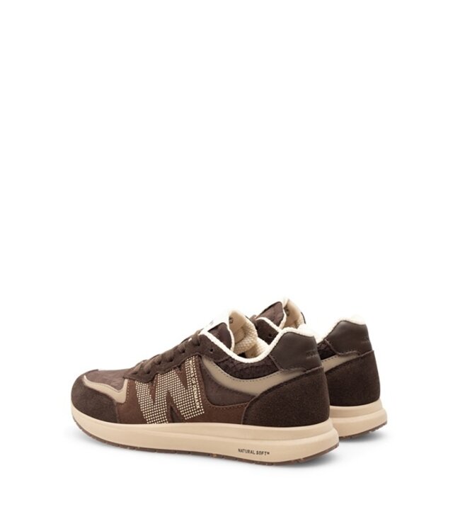 Woden Rigmor Heritage Choco dames sneakers