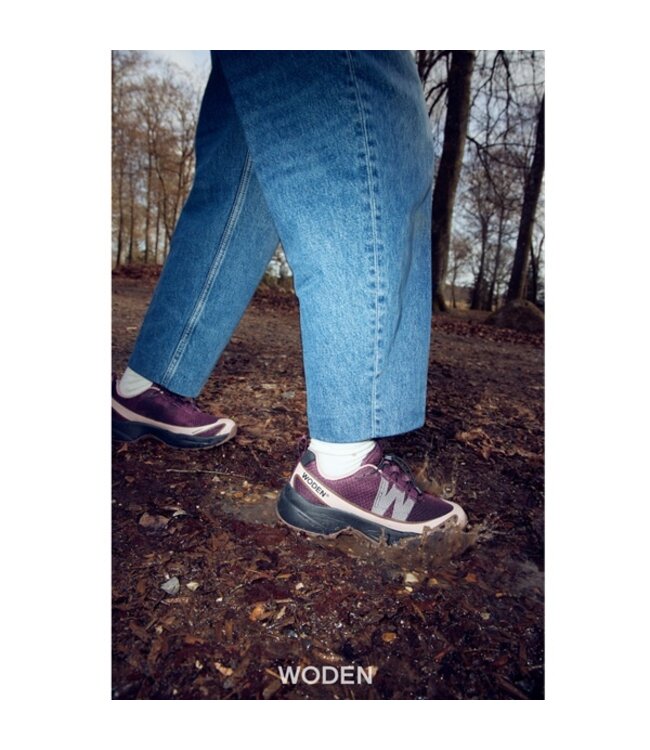 Woden Selma Cherry Waterproof dames sneakers
