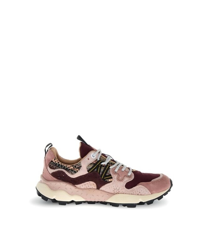 Flower Mountain women's sneakers bordo, pink