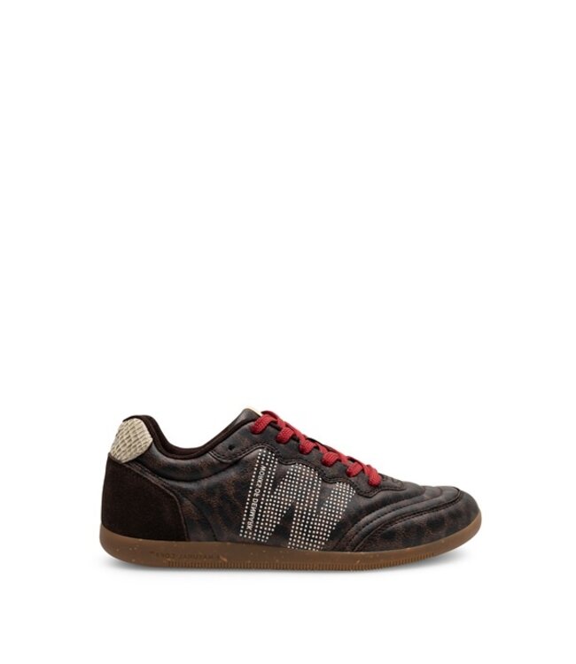 Woden Nanna dames sneakers dark leopard