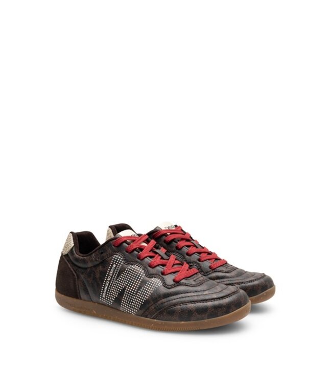 Woden Nanna dames sneakers dark leopard