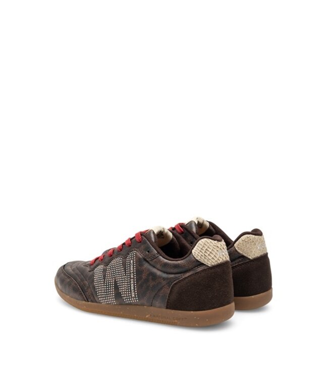 Woden Nanna dames sneakers dark leopard