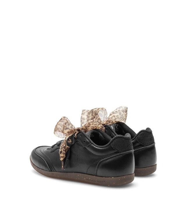 Woden Nanna dames sneakers zwart leer