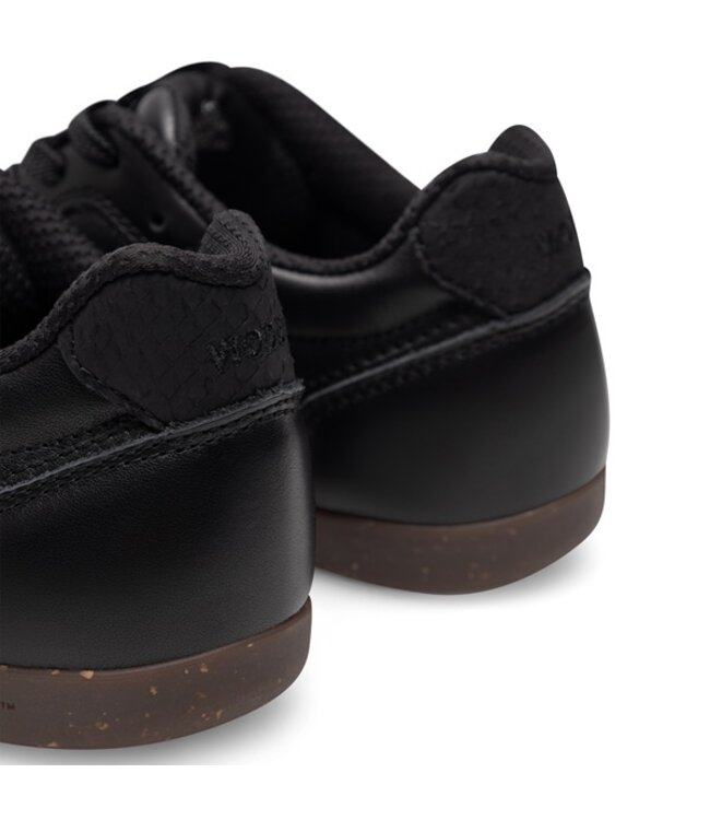 Woden Nanna dames sneakers zwart leer