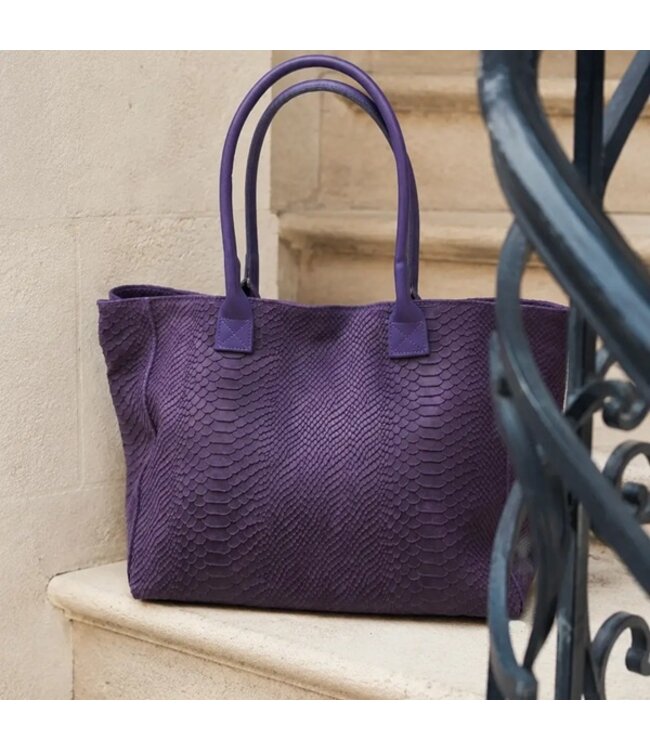 Zeen Bag ladies bag purple leather