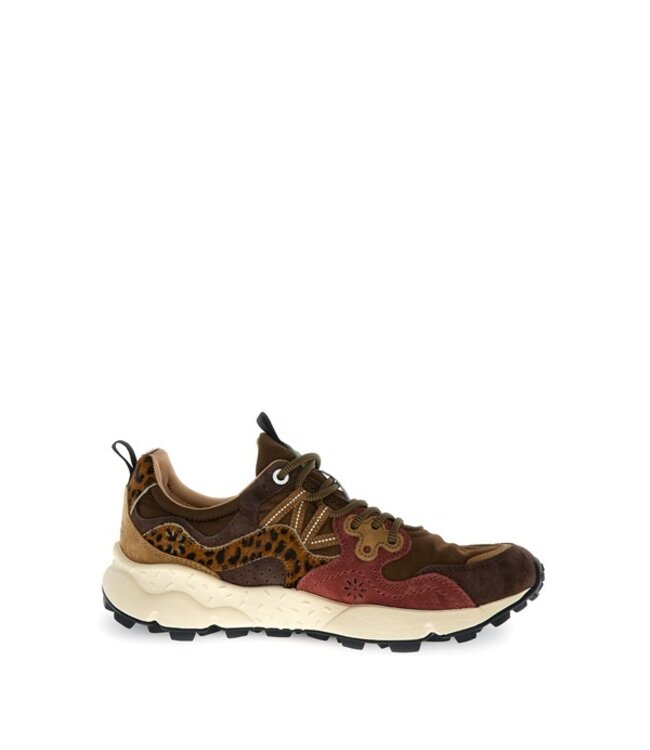 Flower Mountain dames sneakers bruin, bordeaux