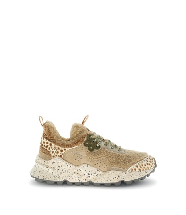 Flower Mountain Flower Mountain women's sneakers beige teddy, suede