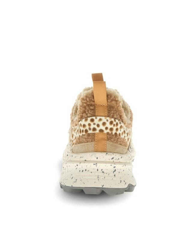 Flower Mountain women's sneakers beige teddy, suede