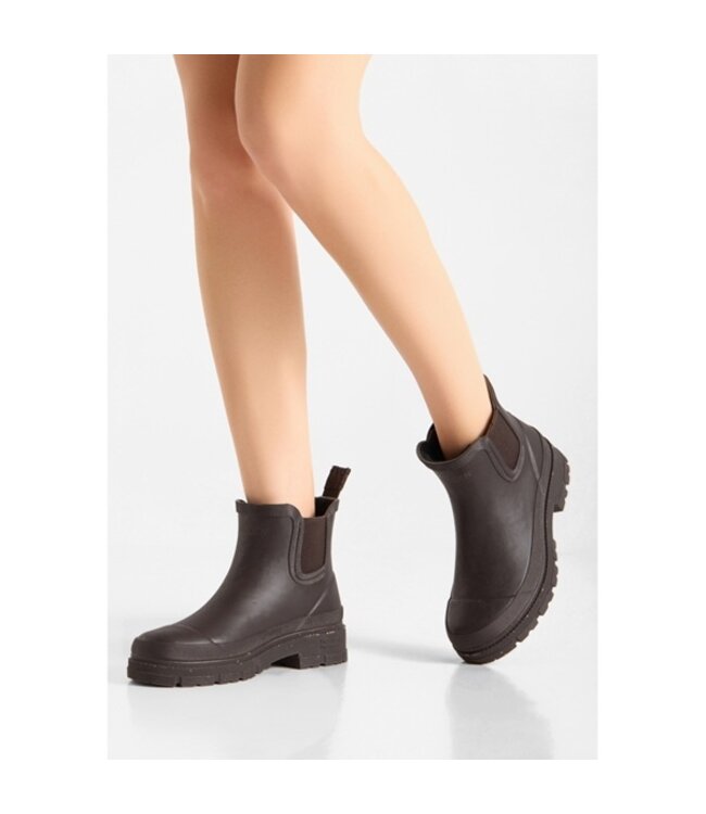 Woden Liv Warm Waterproof boots donkerbruin