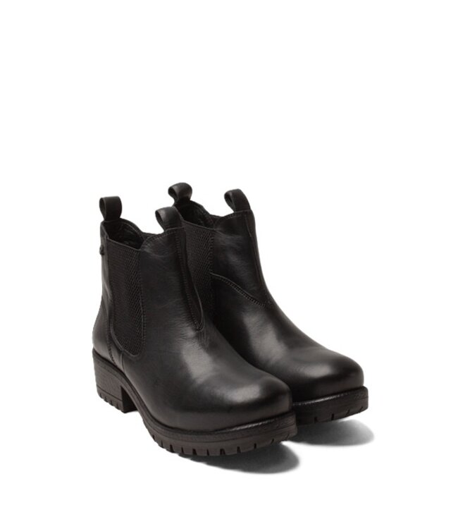 Lazamani women's Chelsea boots black leather