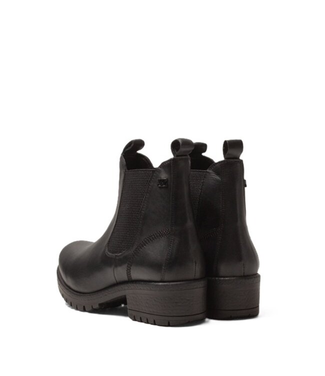 Lazamani women's Chelsea boots black leather