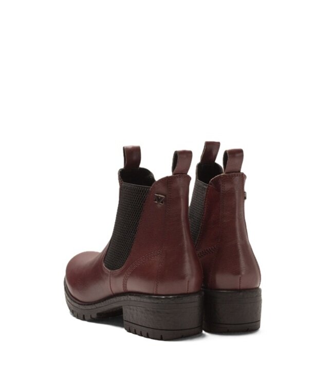 Lazamani dames chelsea boots bordeaux leer