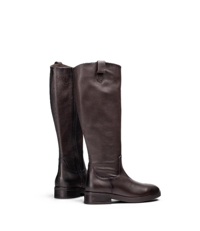 Unisa Ebba long women's boot dark brown leather