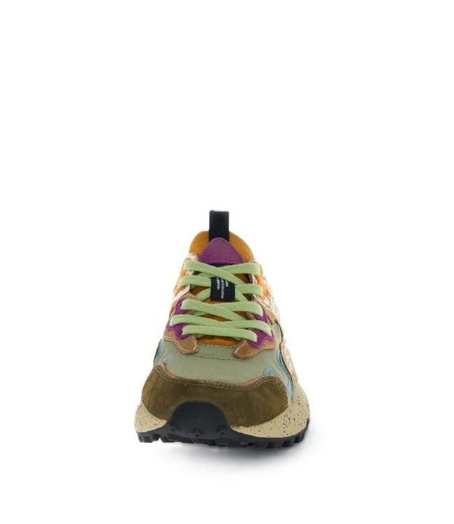 Flower Mountain women's sneakers brown, green, leopard