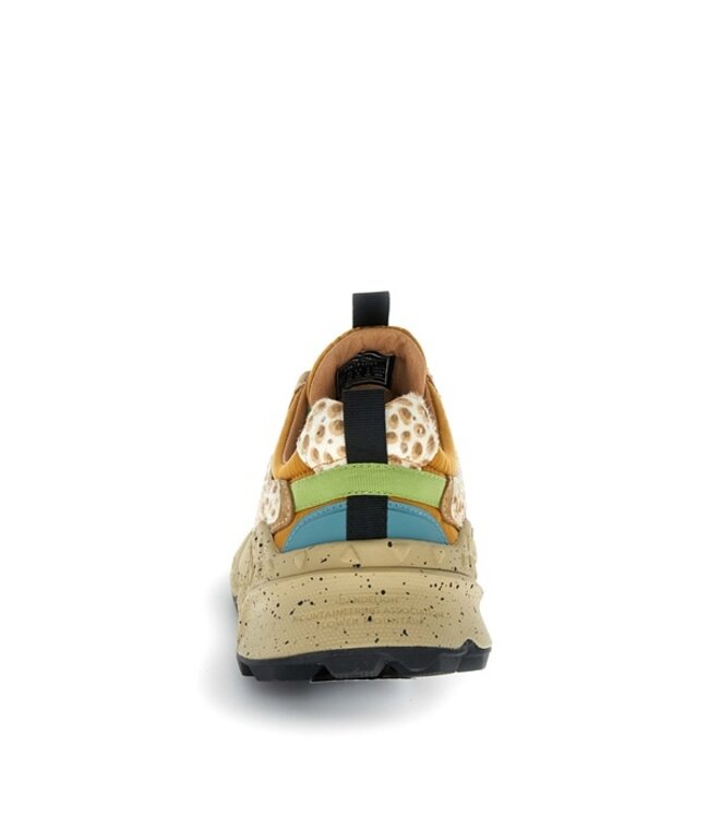 Flower Mountain women's sneakers brown, green, leopard
