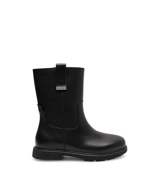 Woden Woden Luna leren boots zwart