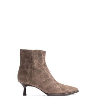 Unisa Unisa korte laarzen croco suède taupe