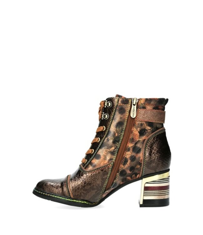 Laura Vita lace-up boot in bronze leather