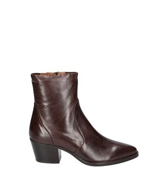Julie Dee Julie Dee dames halfhoge rits laars bruin leer
