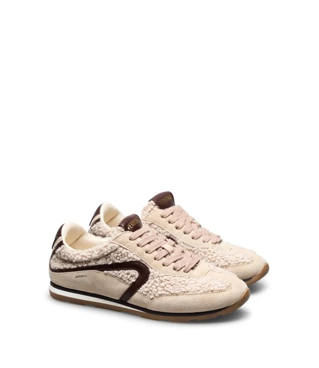Verbenas Jamaica beige wol dames sneakers