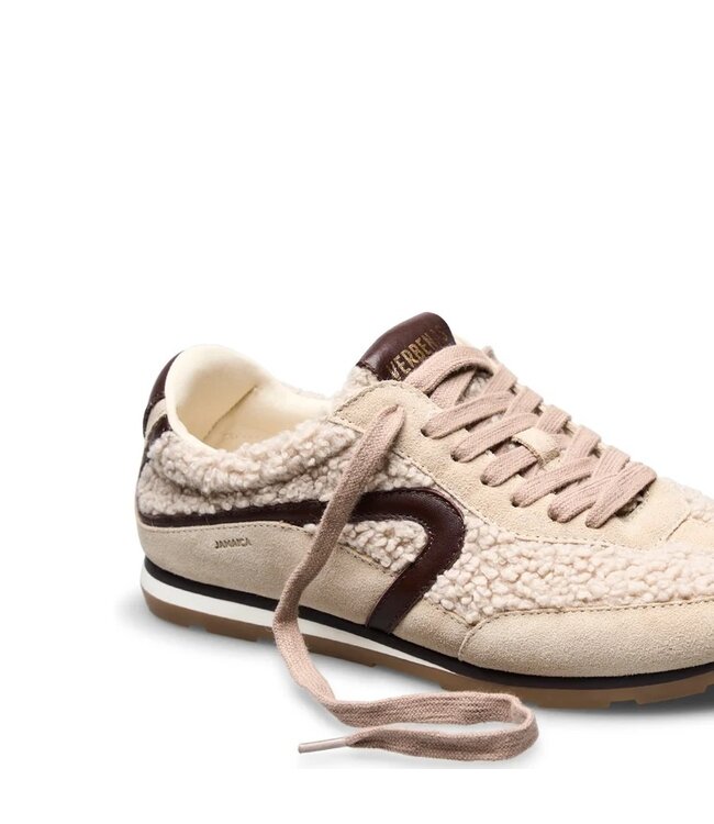 Verbenas Jamaica beige wol dames sneakers