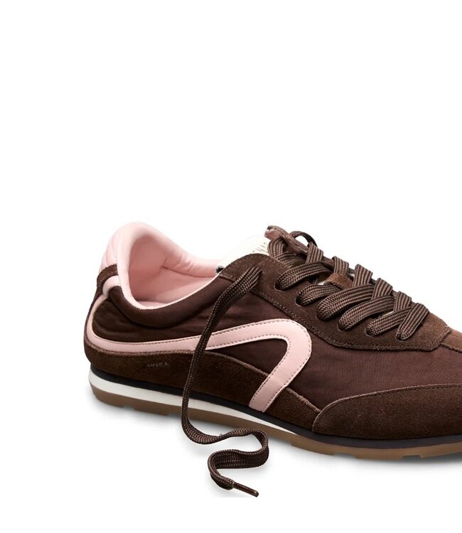 Verbenas Jamaica donkerbruin dames sneakers