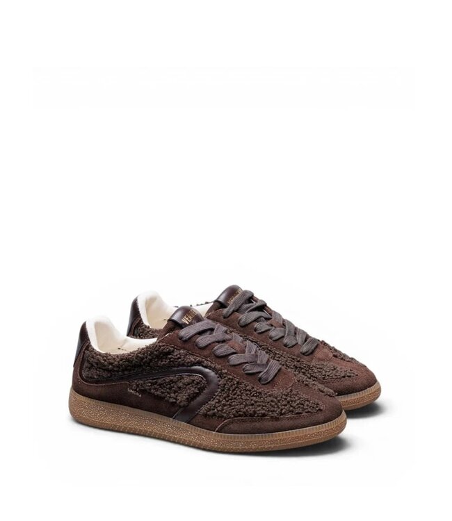 Verbenas Simona bruin wol dames sneakers