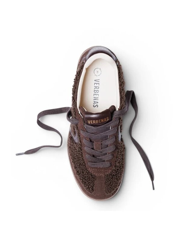 Verbenas Simona bruin wol dames sneakers