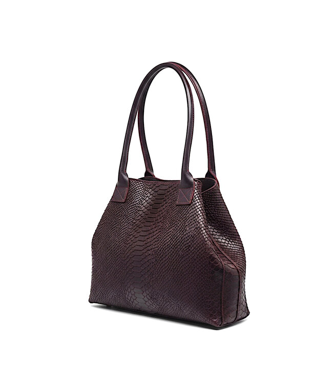 Zeen Bag damestas bordeaux rood leer