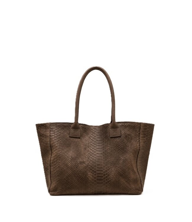 Zeen Bag ladies bag dark taupe leather