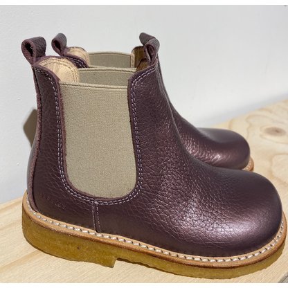 Angulus kinderschoenen Classic chelsea boot with elastic Lavender Shine/Beige