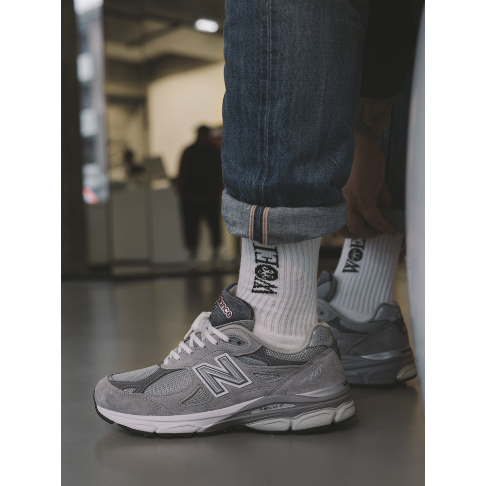 WOEI SCRIPT SOCKS 'WHITE'