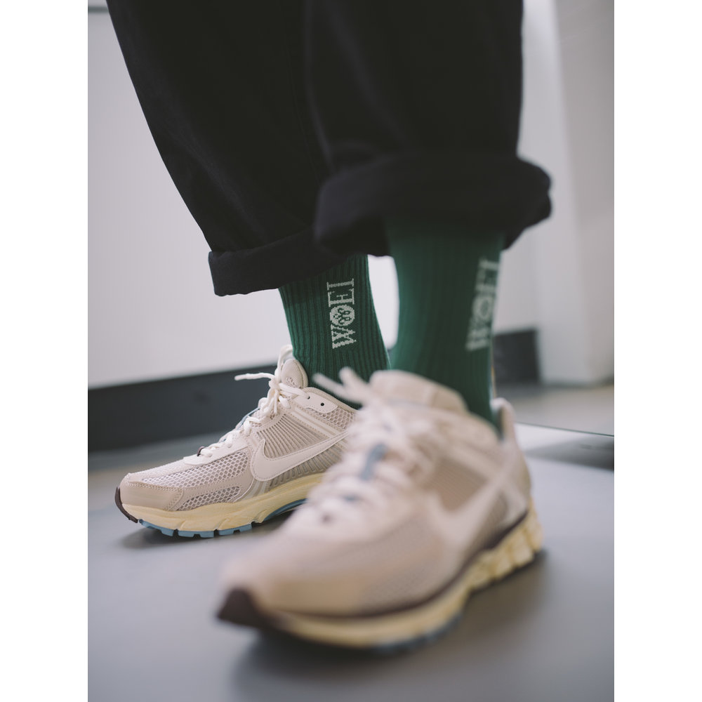 WOEI WOEI SCRIPT SOCKS 'FOREST GREEN' WOEI SCRIPT SOCKS 'FOREST GREEN'