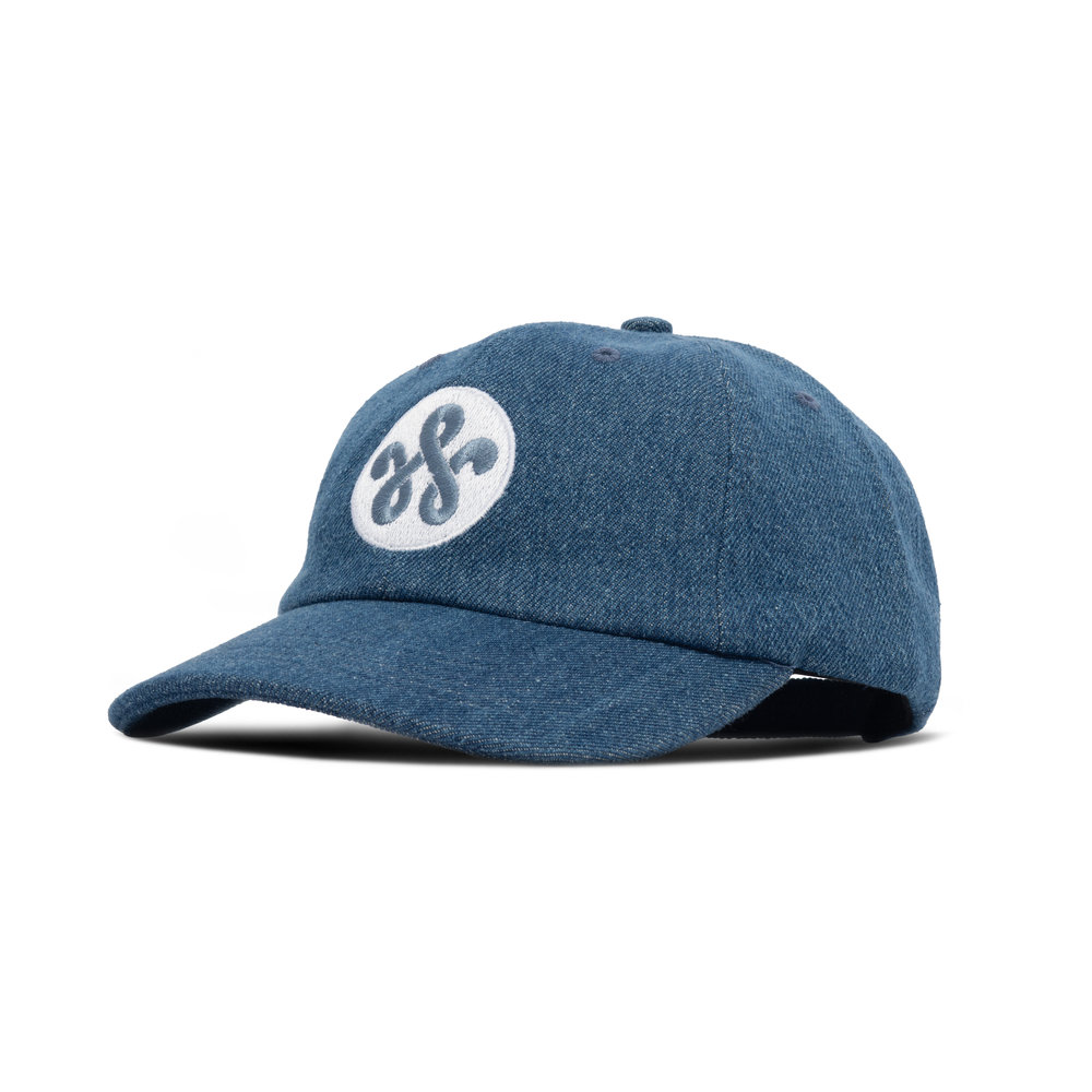 WOEI LOGO 6 PANEL DENIM