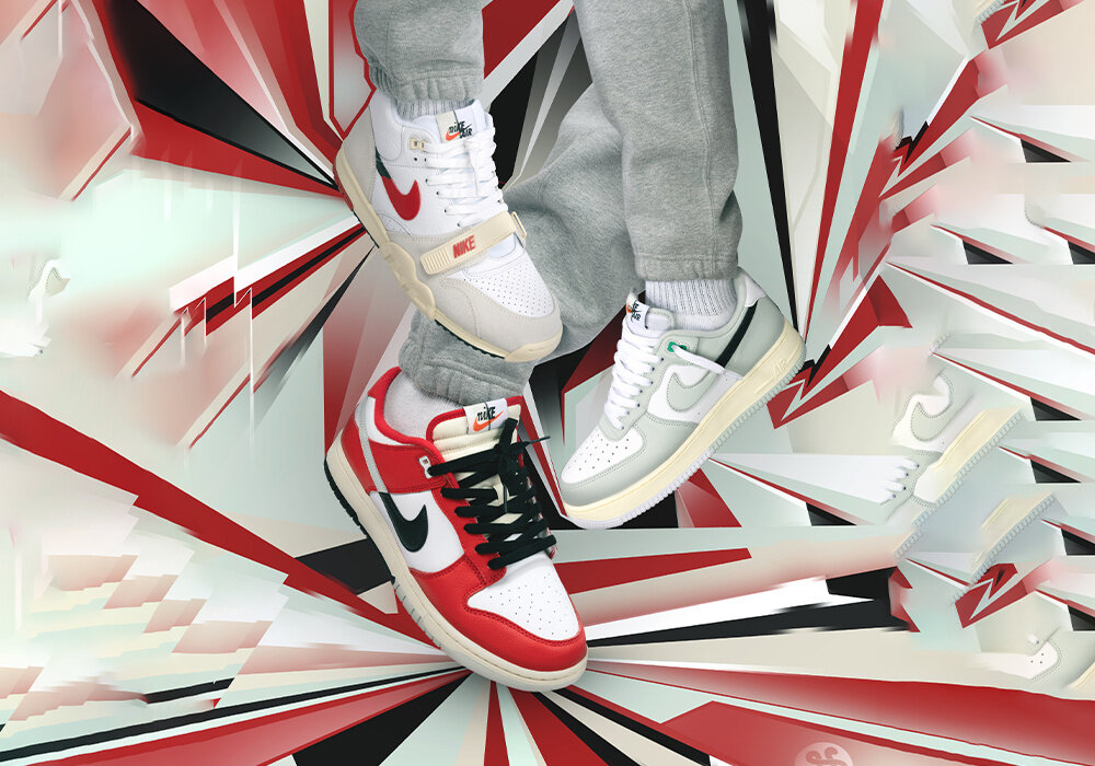 nike split size shoes