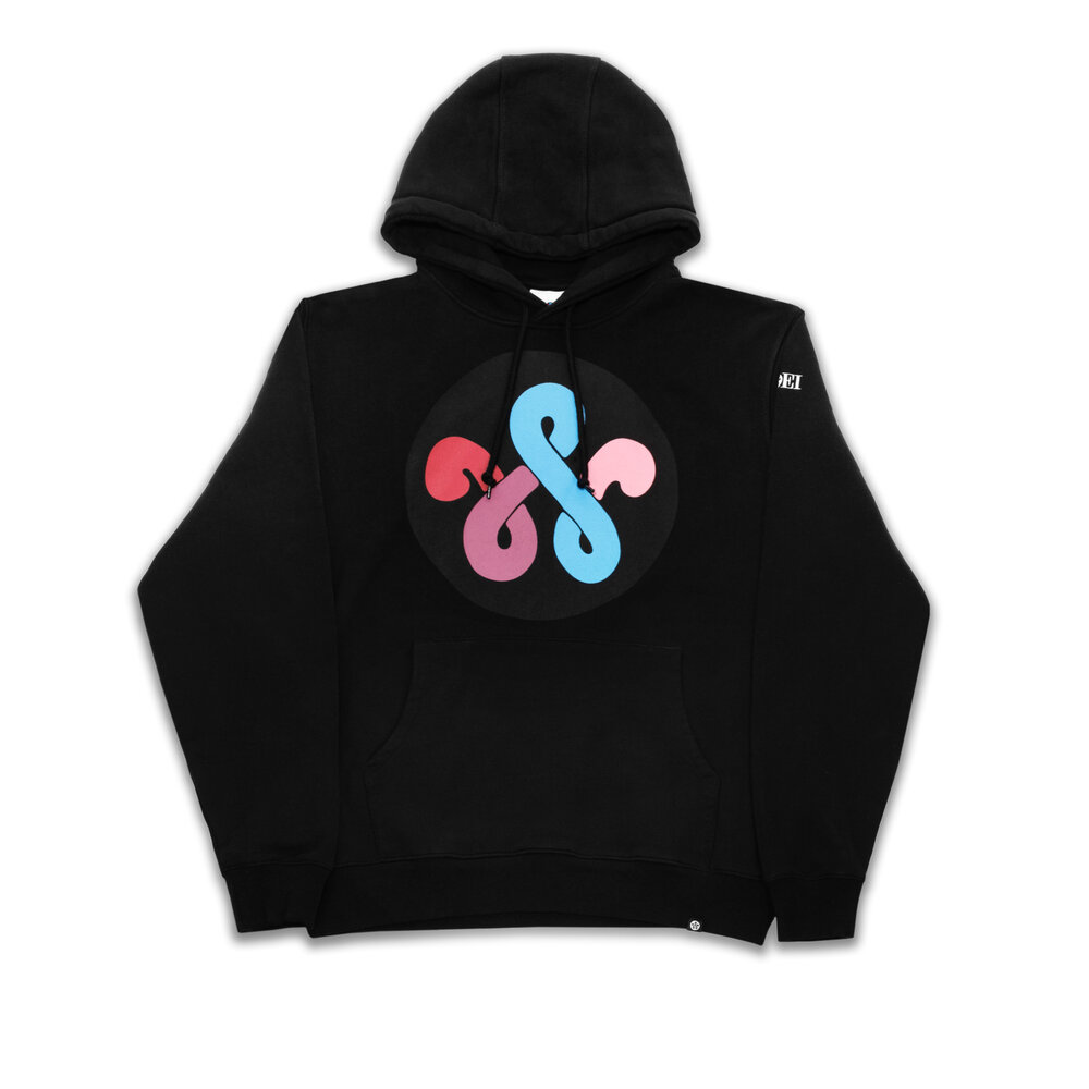 WOEI HOODED SWEATER 'BLACK' HOODED SWEATER 'BLACK'