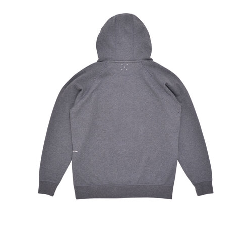 POP TRADING COMPANY COMPANY HOODED SWEAT CHARCOAL HEATHER