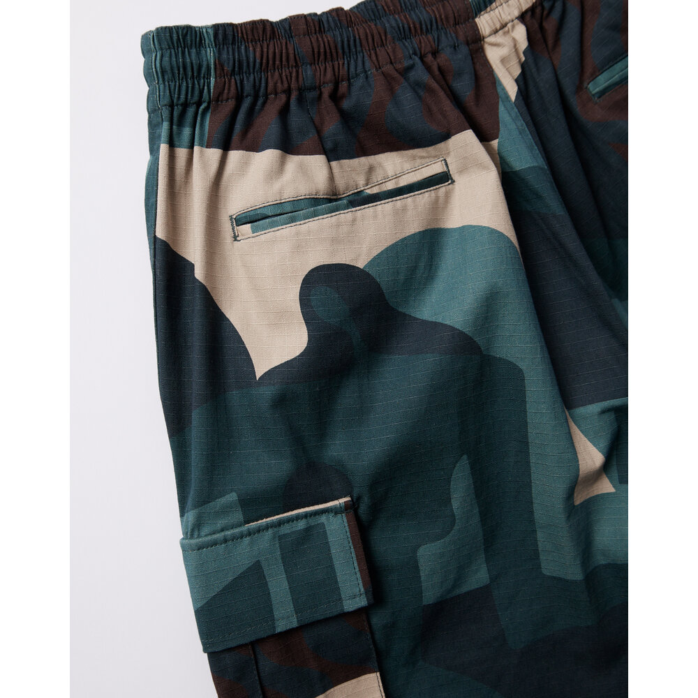 BY PARRA DISTORTED CAMO SHORTS