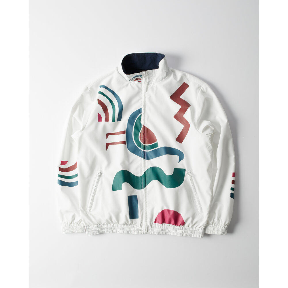 BY PARRA TENNIS MAYBE? TRACK JACKET WHITE 51451 - WOEI