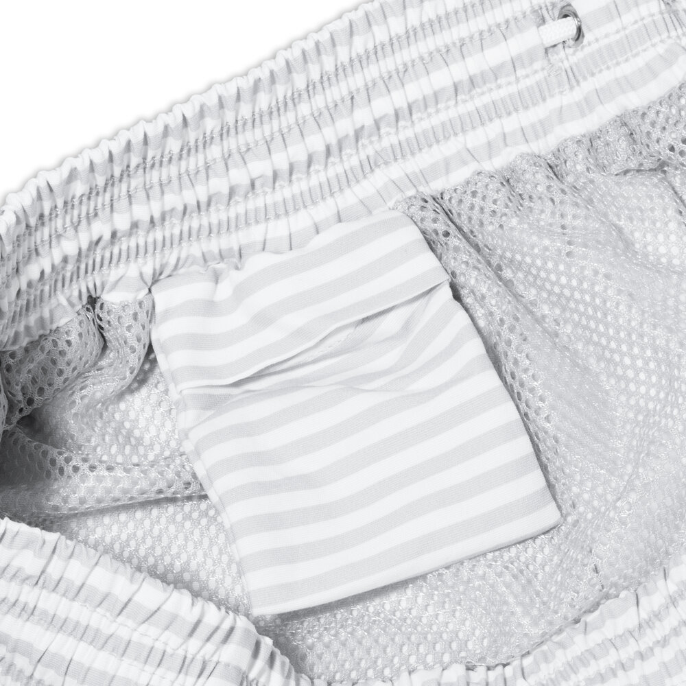 WOEI WOEI PATCH SWIM SHORT 'MARINA COOL GREY' WOEI PATCH SWIM SHORT 'MARINA COOL GREY'