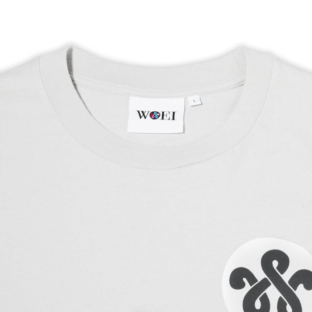 WOEI T-SHIRT 'LIGHT GREY' T-SHIRT 'LIGHT GREY'