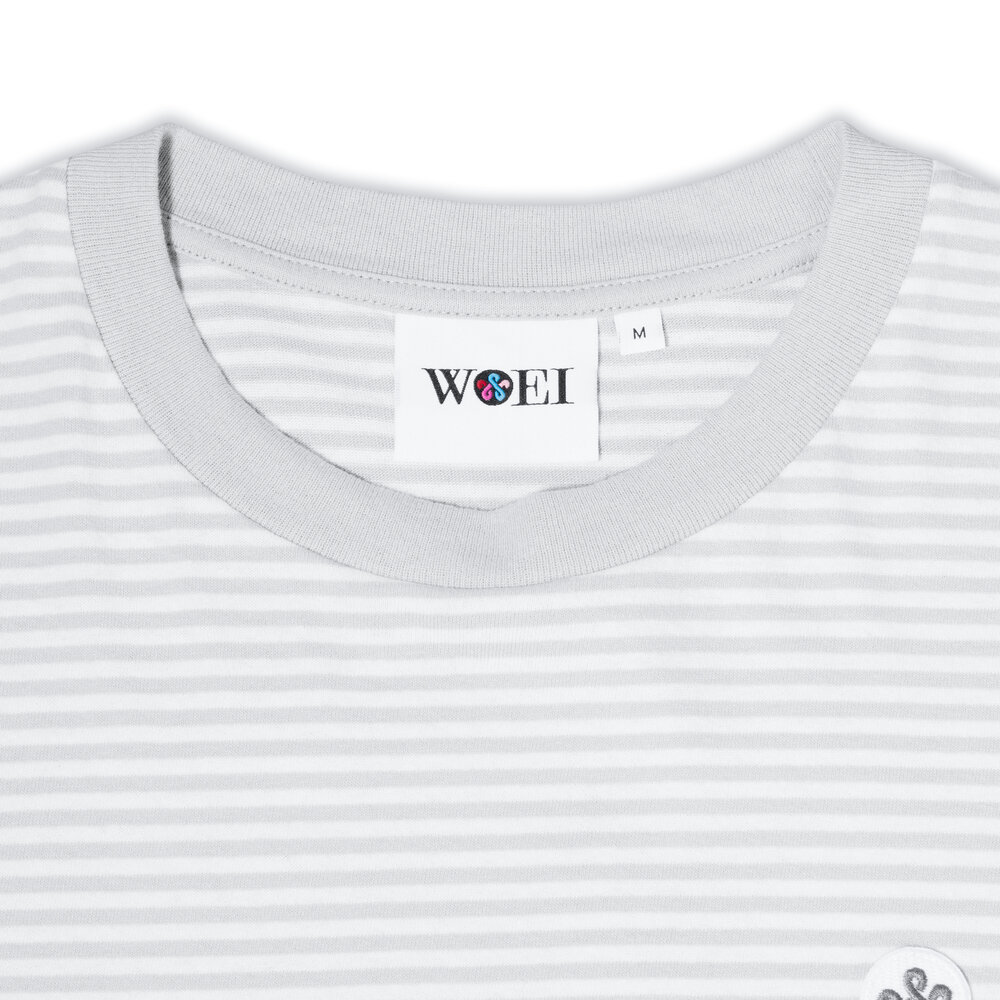 WOEI  LONGSLEEVE 'MARINA COOL GREY' LONGSLEEVE 'MARINA COOL GREY'