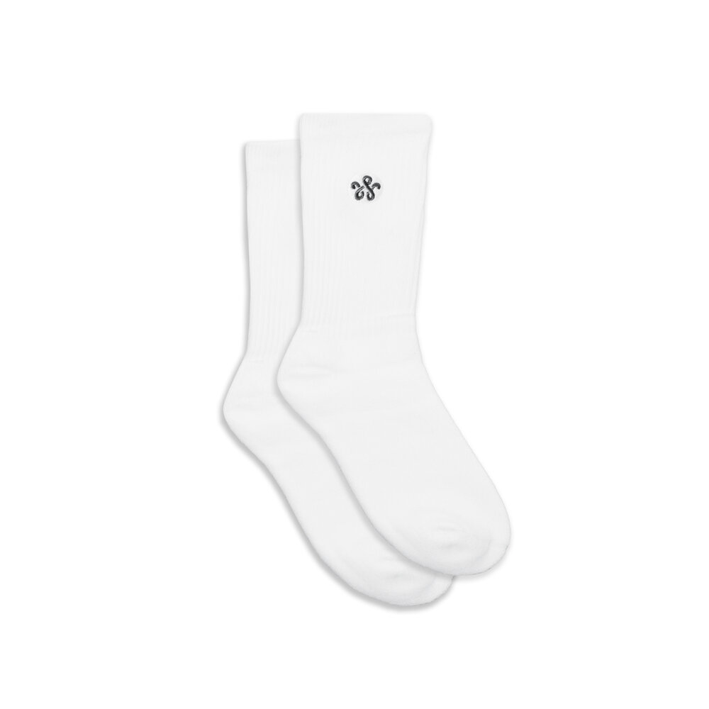 WOEI WOEI PATCH LOGO SOCKS 'WHITE' WOEI PATCH LOGO SOCKS 'WHITE'