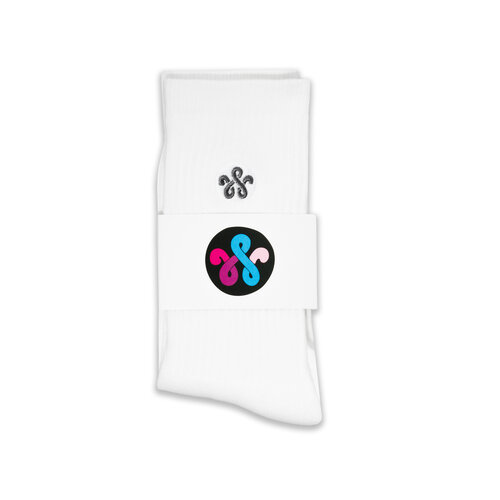 WOEI WOEI PATCH LOGO SOCKS 'WHITE' WOEI PATCH LOGO SOCKS 'WHITE'