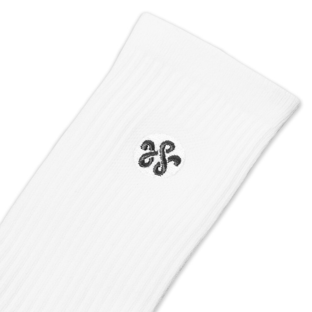 WOEI WOEI PATCH LOGO SOCKS 'WHITE' WOEI PATCH LOGO SOCKS 'WHITE'