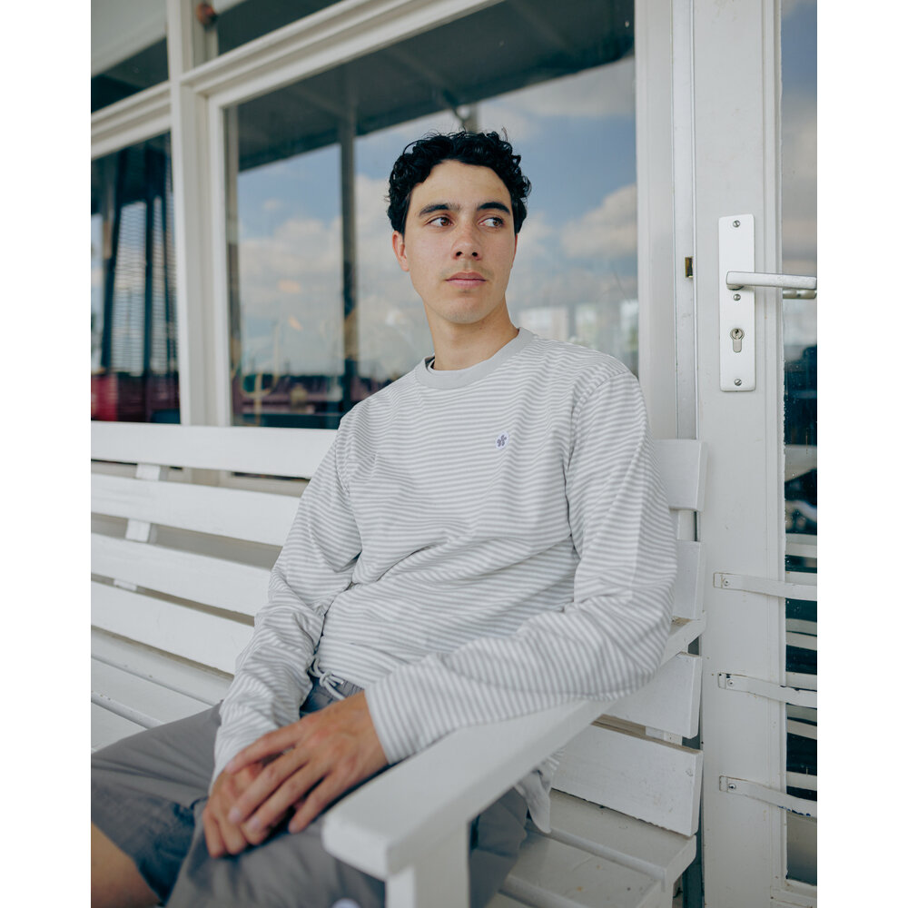 WOEI  LONGSLEEVE 'MARINA COOL GREY' LONGSLEEVE 'MARINA COOL GREY'